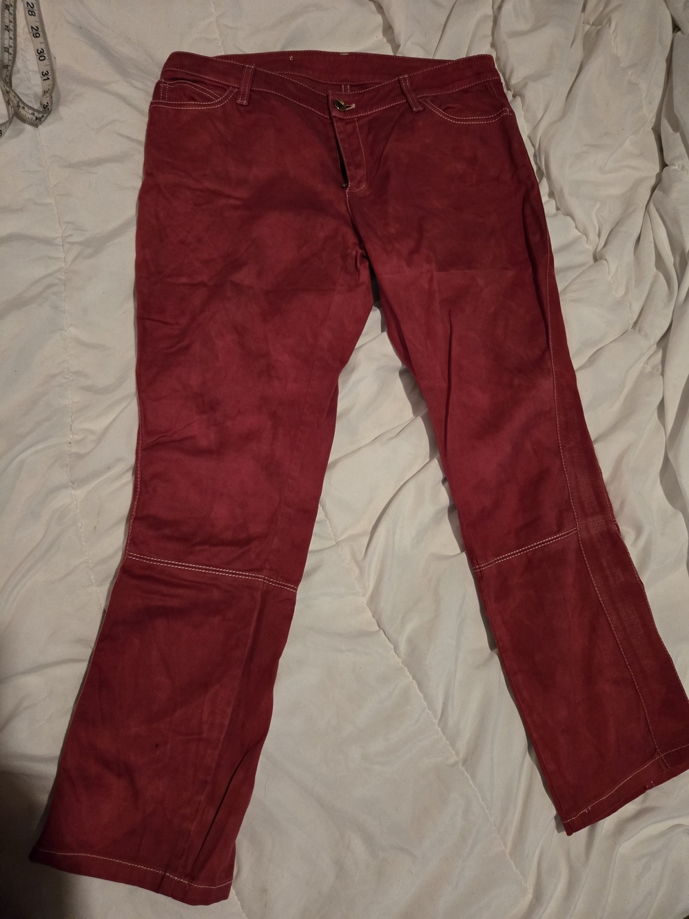 Louis Vuitton Women’s Red Straight-Leg Jeans